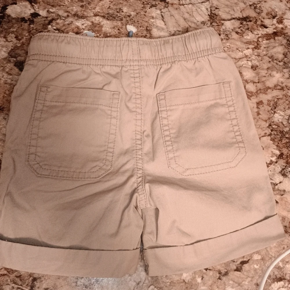 Toddler Tan Shorts Cat and Jack size 12 months elastic waist khaki shorts.New